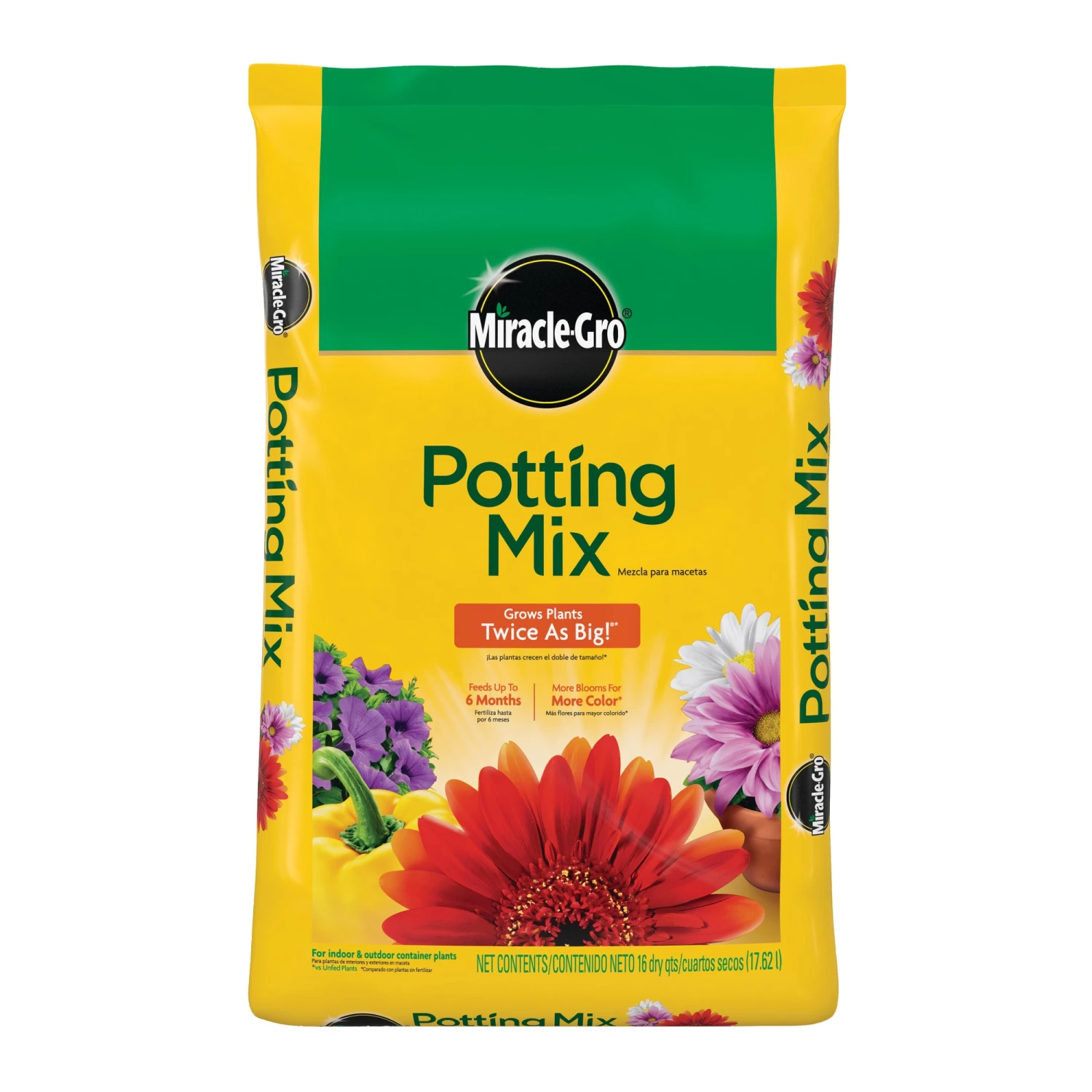 Miracle-Gro Soil & Soil Amendments 16-Quart Potting Soil Mix 1 Miracle-Gro Soil & Soil Amendments 16-Quart Potting Soil Mix