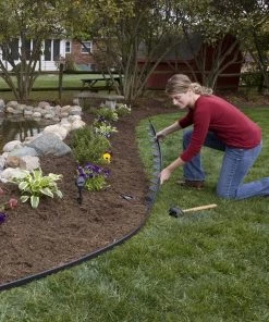 EasyFlex 100-ft Black Plastic Landscape Edging Roll -Cheap Landscaping Store 09549142