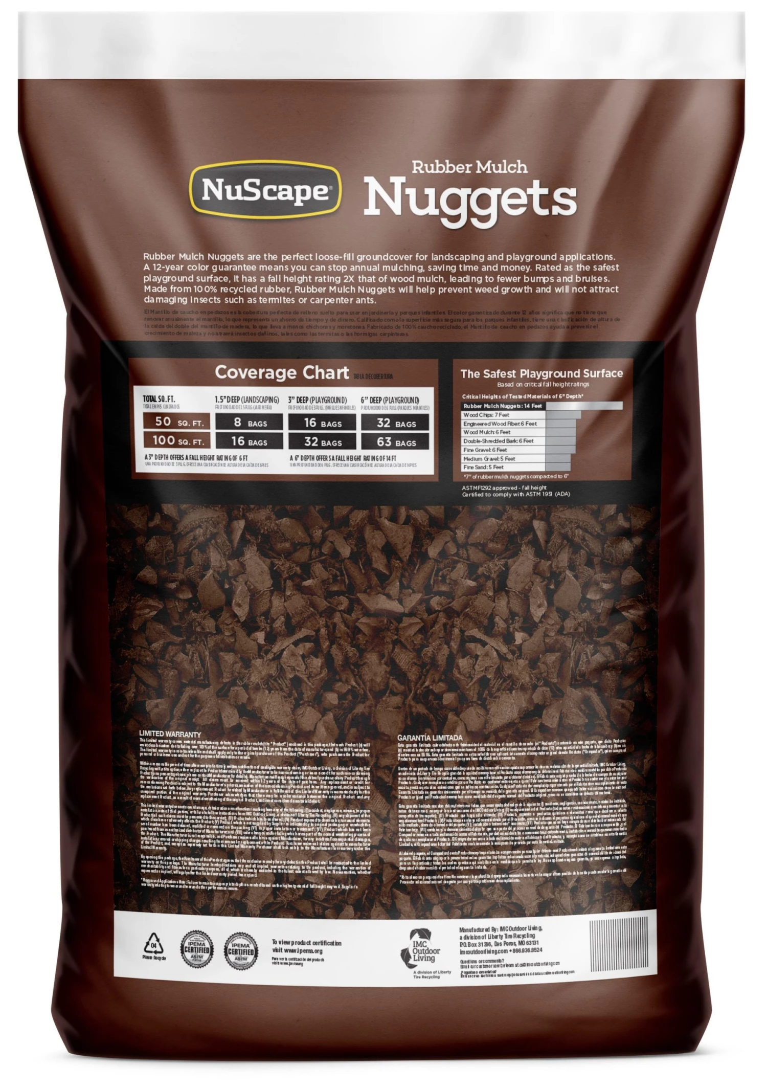 NuScape 0.8-cu ft Brown Rubber Mulch 2 NuScape 0.8-cu ft Brown Rubber Mulch - Image 2