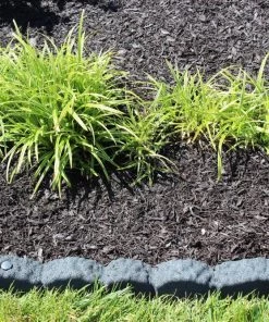 Rubberific 4-ft Gray Rubber Landscape Edging Section -Cheap Landscaping Store 11899103