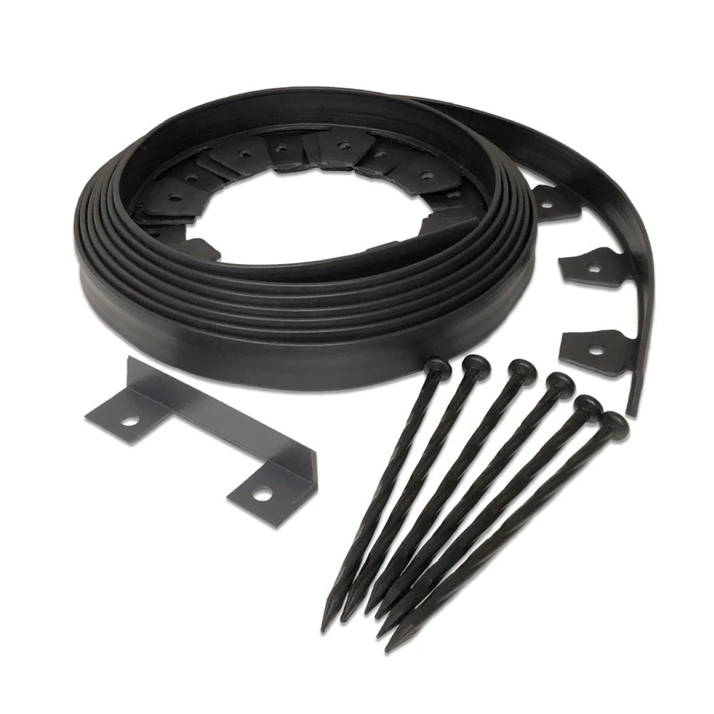 EasyFlex No-Dig 20-ft Black Plastic Landscape Edging Roll 1 EasyFlex No-Dig 20-ft Black Plastic Landscape Edging Roll