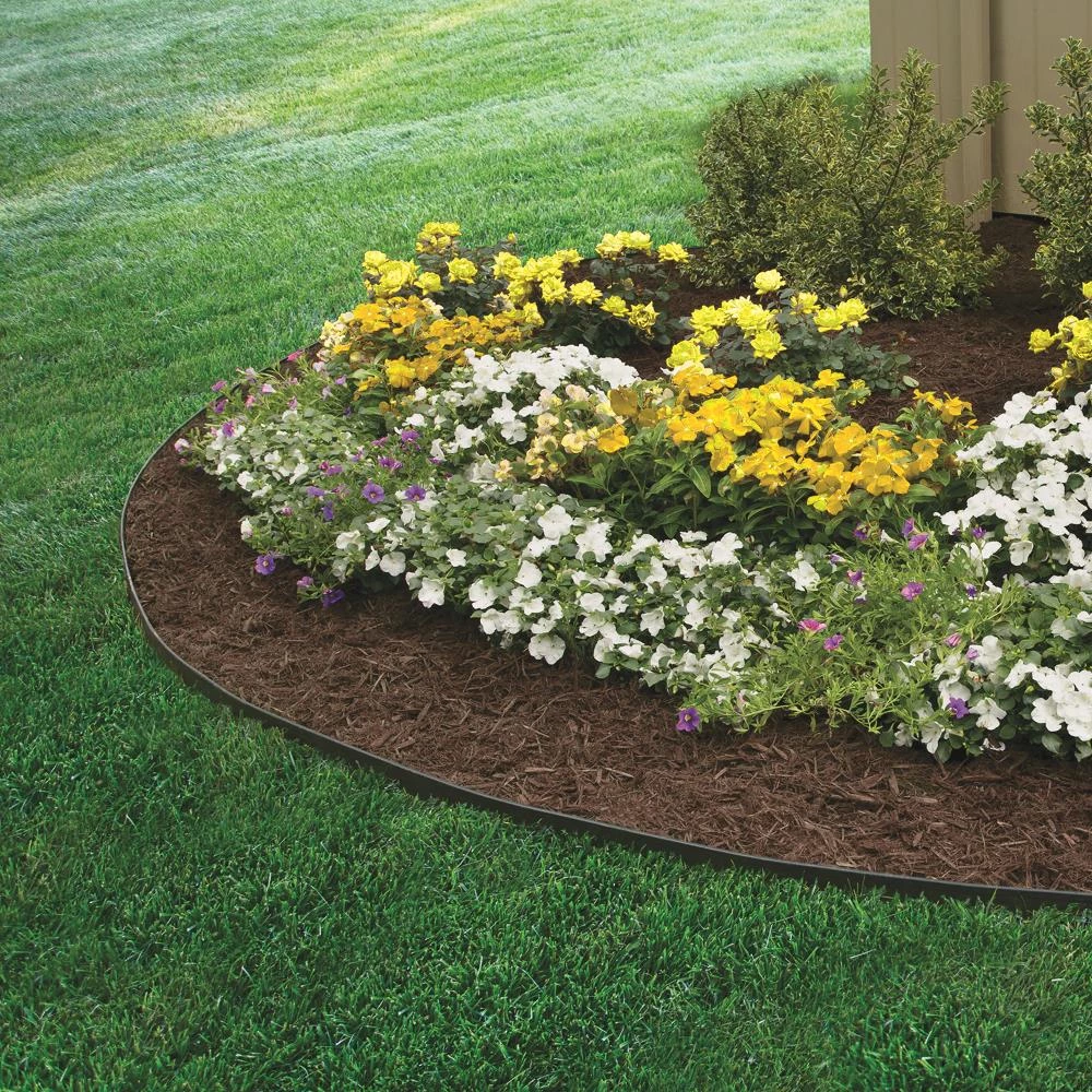 EasyFlex No-Dig 20-ft Black Plastic Landscape Edging Roll 6 EasyFlex No-Dig 20-ft Black Plastic Landscape Edging Roll - Image 6