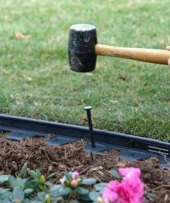 EasyFlex 10-Pack 8-in Black Plastic Edging Stake -Cheap Landscaping Store 15586505