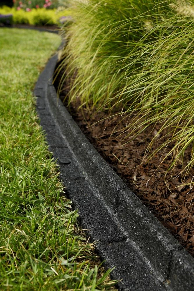 Rubberific 4-ft Black Rubber Landscape Edging Section 11 Rubberific 4-ft Black Rubber Landscape Edging Section - Image 11