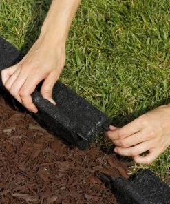 Rubberific 4-ft Black Rubber Landscape Edging Section 18 Rubberific 4-ft Black Rubber Landscape Edging Section -Cheap Landscaping Store 15926964