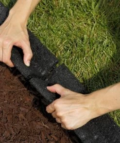 Rubberific 4-ft Black Rubber Landscape Edging Section 19 Rubberific 4-ft Black Rubber Landscape Edging Section -Cheap Landscaping Store 15926965