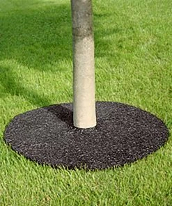 Rubberific Mulch Brown Recycled Rubber Rubber 36-in Tree Ring -Cheap Landscaping Store 15932688 scaled