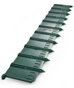 Greenscapes 3-ft Green Plastic Landscape Edging Section -Cheap Landscaping Store 17707293