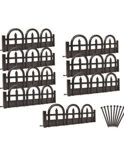 EasyFlex 8-Pack 10-ft Black Plastic Landscape Edging Bundle