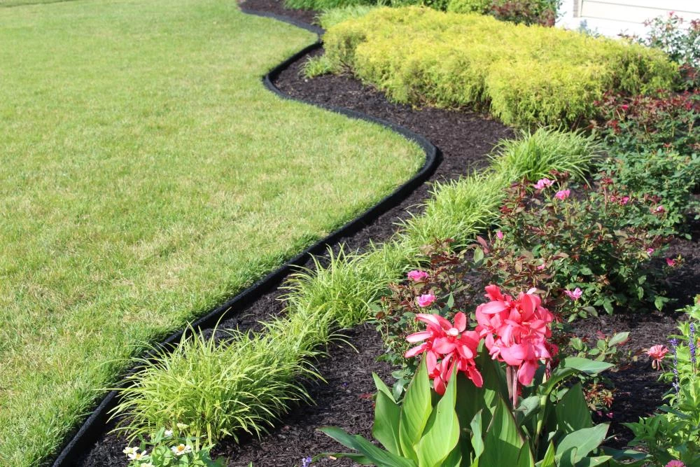 Rubberific 4-ft Black Rubber Landscape Edging Section 12 Rubberific 4-ft Black Rubber Landscape Edging Section - Image 12