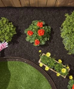 Rubberific Rubberific premium shredded rubber mulch 0.8-cu ft Dark Brown Rubber Mulch -Cheap Landscaping Store 42357505 scaled