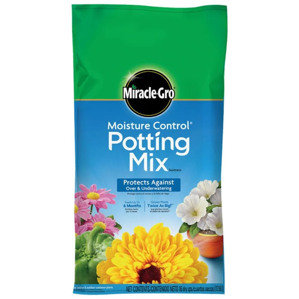 Miracle-Gro Soil & Soil Amendments 16-Quart Potting Soil Mix 1 Miracle-Gro Soil & Soil Amendments 16-Quart Potting Soil Mix