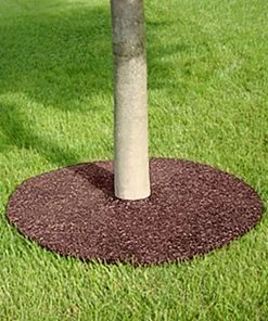 Rubberific Mulch Red Recycled Rubber Rubber 24-in Tree Ring -Cheap Landscaping Store 42542538