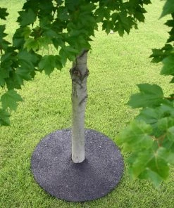 Rubberific Mulch Brown Recycled Rubber Rubber 36-in Tree Ring -Cheap Landscaping Store 44015248 scaled